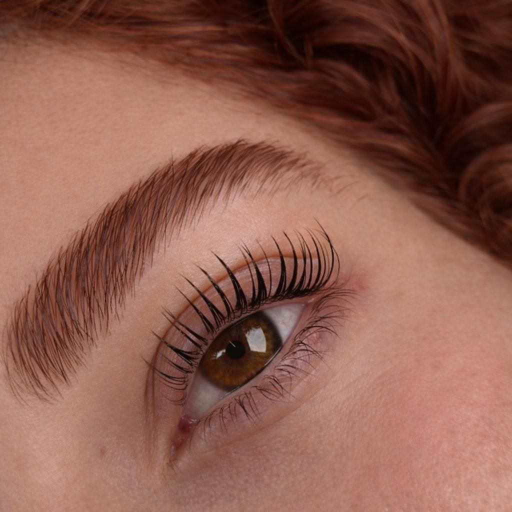 Natürlich geschwungene Wimpern nach dem Lashlifting